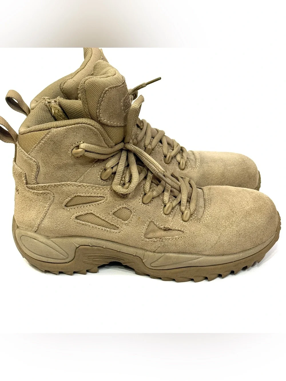 Reebok Rapid Response RB8694 Men’s 8M Desert Tan Composite Toe Tactical Boots